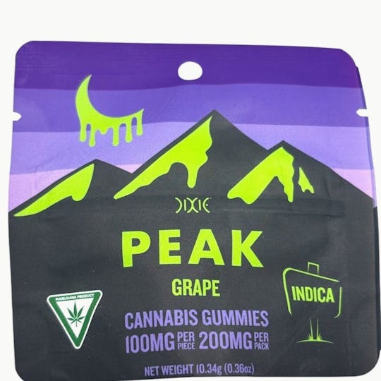 Dixie Brands - Dixie - PEAK Grape 200mg Gummies - 1