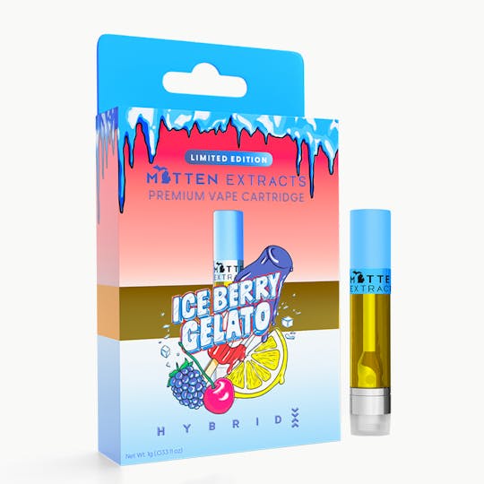 Mitten Extracts - Mitten Extracts - Ice Berry Gelato 1g Vape Cartridge - 1