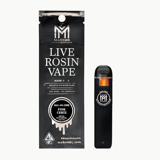 Master Makers - Pink Certz - Live Rosin Vape Pen - Makers Reserve / All-In-One - 1