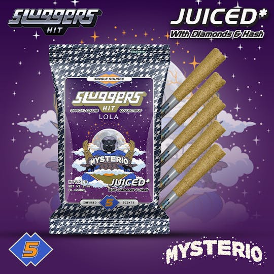 Sluggers Hit - Sluggers - Infused Prerolls - 3.5g 5pk - Mysterio - 1