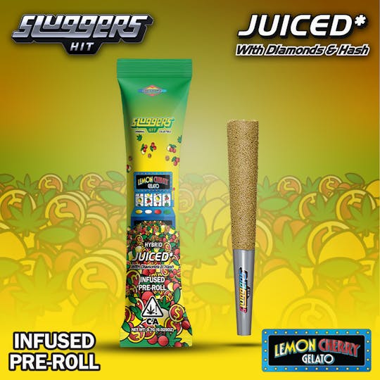 Sluggers Hit - Sluggers - Infused Preroll - 0.7g 1pk - Lemon Cherry Gelato - 1