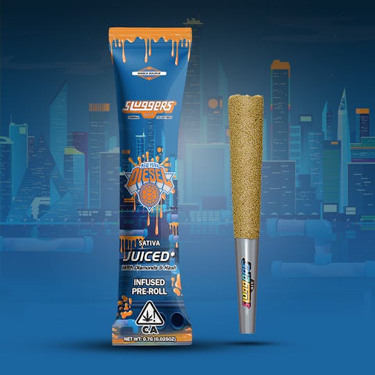 Sluggers Hit - Sluggers - Infused Preroll - 0.7g 1pk - NYC Diesel - 1