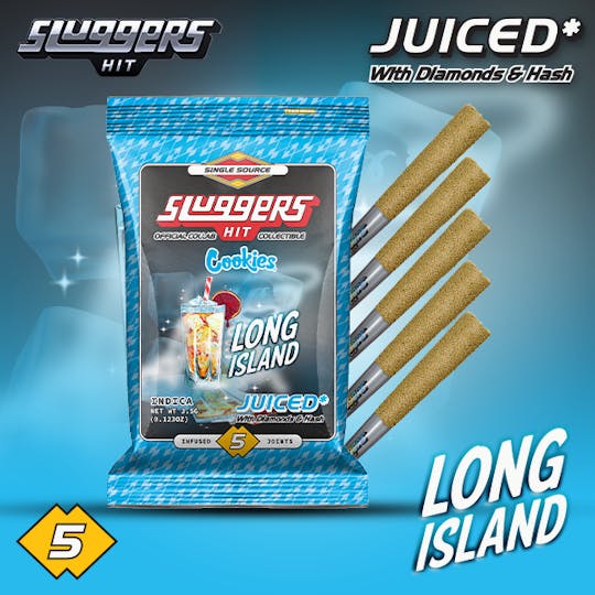 Sluggers Hit - Sluggers X Cookies - Infused Preroll - 3.5g 5pk - Long Island - 1