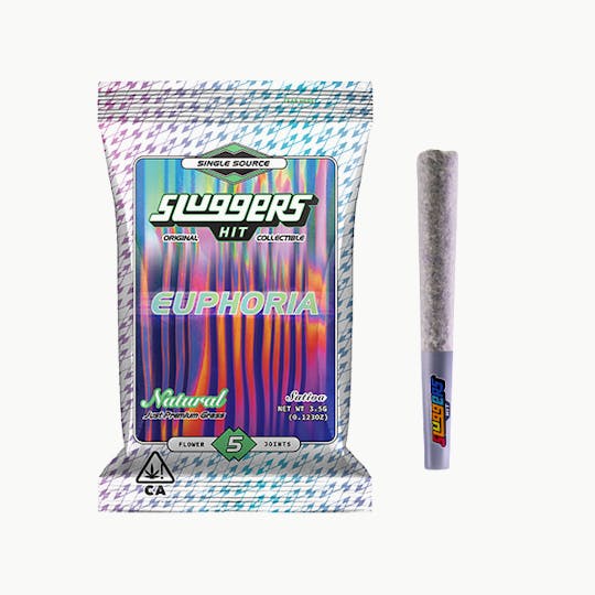 Sluggers Hit - Sluggers - Prerolls - 3.5g 5pk - Naturals - Euphoria - 1