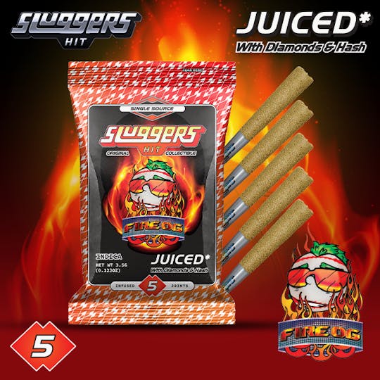 Sluggers Hit - Sluggers - Infused Preroll - 3.5g 5pk - Fire OG - 1