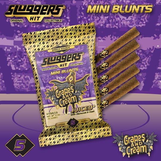 Sluggers Hit - Sluggers - Infused Mini Blunts - 3.5g 5pk - Grapes & Cream - 1