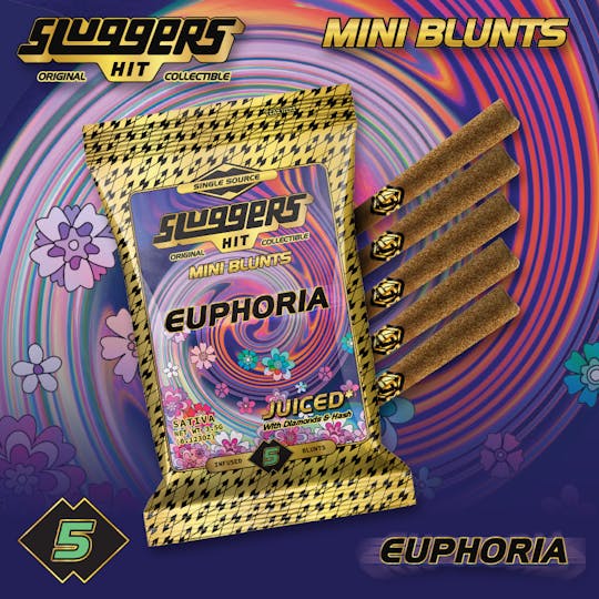 Sluggers Hit - Sluggers - Infused Mini Blunts - 3.5g 5pk - Euphoria - 1