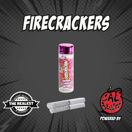 Firecracker by Cali Banger - Firecracker Infused Pre Roll Raspberry Cough 3 x 0.6 - 1.8 Gr - 1