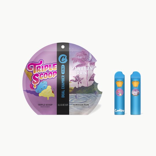 Cookies - Cookies - 1G 3in1 AIO Dual Chamber - Triple Scoop x Hawaiian Rain - 1
