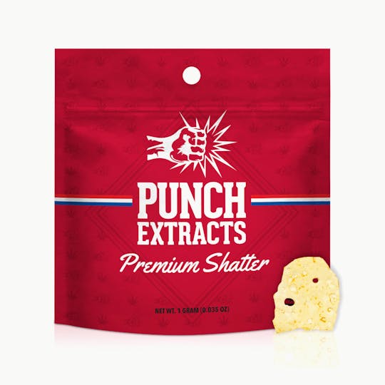 Punch Edibles & Extracts - Blueberry Muffin BHO Shatter (1g) - 1