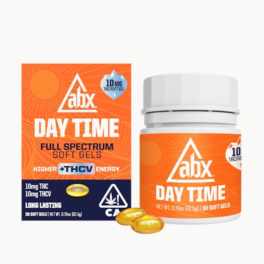 ABX / absoluteXtracts - ABX Day Time - 10mg THC + 10mg THCV Soft Gels - 30ct - 1