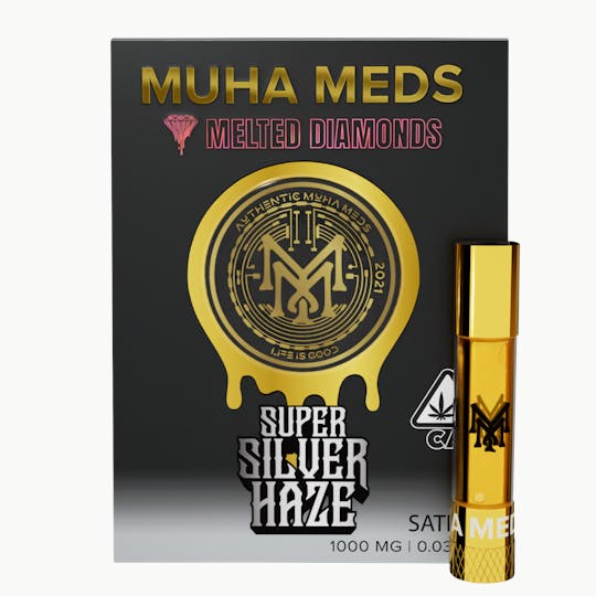 Muha Meds - Super Silver Haze Melted Diamond Cart - 1