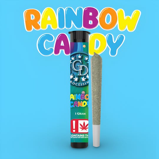 GD CANNABIS PROCESSING - 1G PRE-ROLL RAINBOW CANDY - 1