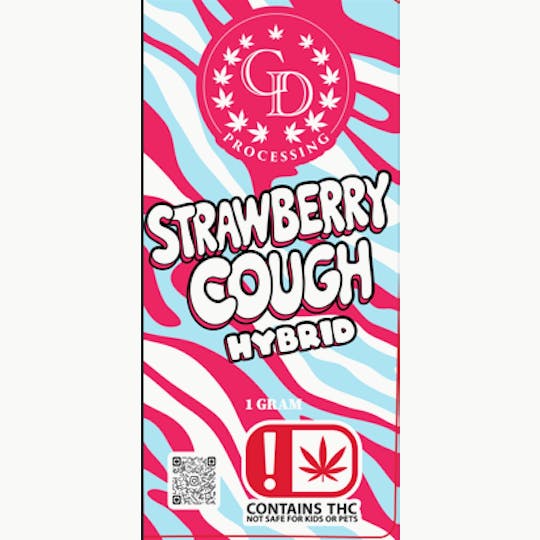 GD CANNABIS PROCESSING - 1G PRE-ROLL STRAWBERRY COUGH - 1