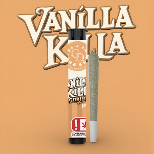 GD CANNABIS PROCESSING - 1G PRE-ROLL VANILLA KILLA GORILLA - 1