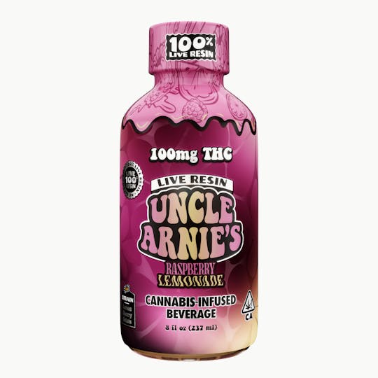 Uncle Arnies - Raspberry Lemonade 100% Live Resin 100mg - 1