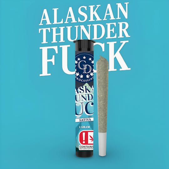 GD CANNABIS PROCESSING - 1G PRE-ROLL ALASKAN THUNDER FUCK - 1
