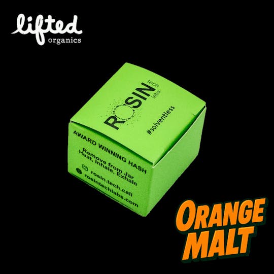 Rosin Tech Labs - Green Label - Orange Malt - Cold Cure - 1