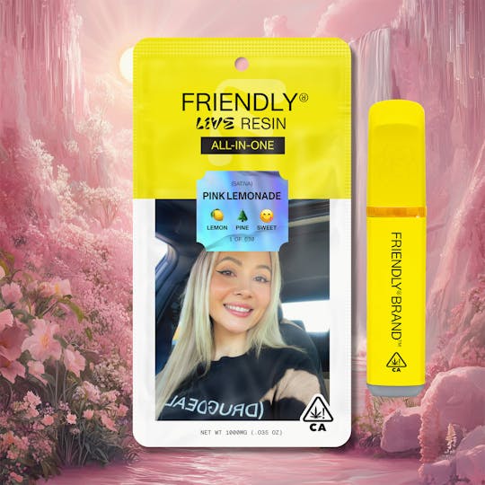 Friendly Brand - Pink Lemonade 1g Live Resin AIO - 1