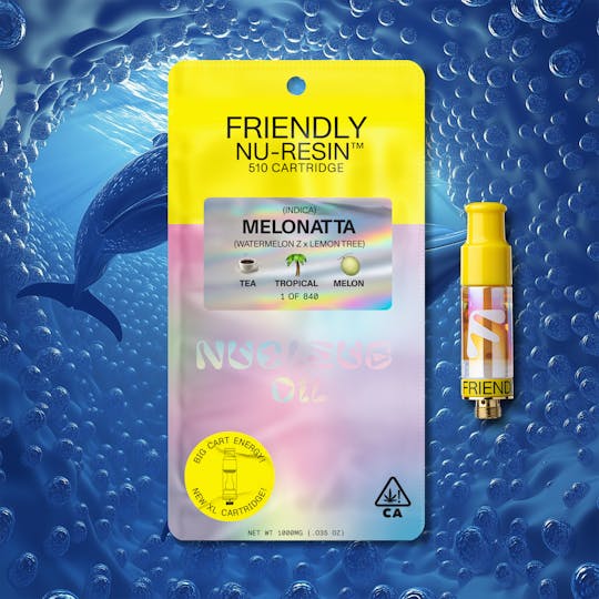 Friendly Brand - Melonatta 1g Nucleus Cured Resin 510 Car - 1