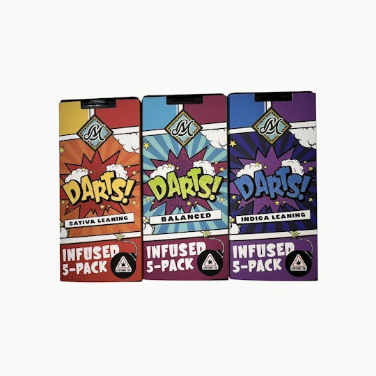 Indico - Infused .6g Pre Roll 5 Pack Darts - Unicorn Tears - 1