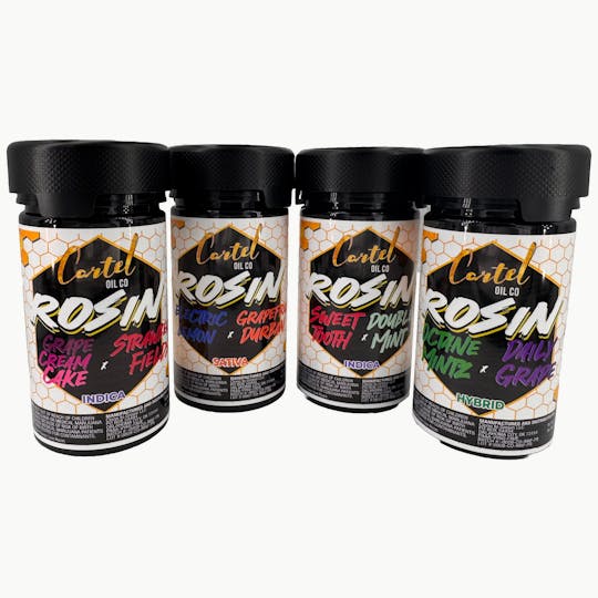Cartel Oil Co - Rosin Infused Pre-Roll Bundle | Indica | Sweet Tooth x Double Mint | 6g - 1