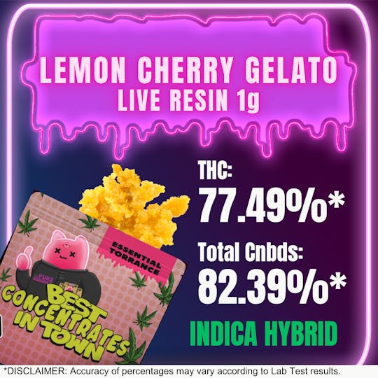 Essential Torrance - ET Lemon Cherry Gelato Live Resin - 1