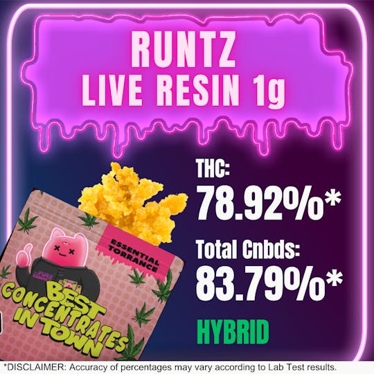 Essential Torrance - ET Runtz Live Resin - 1