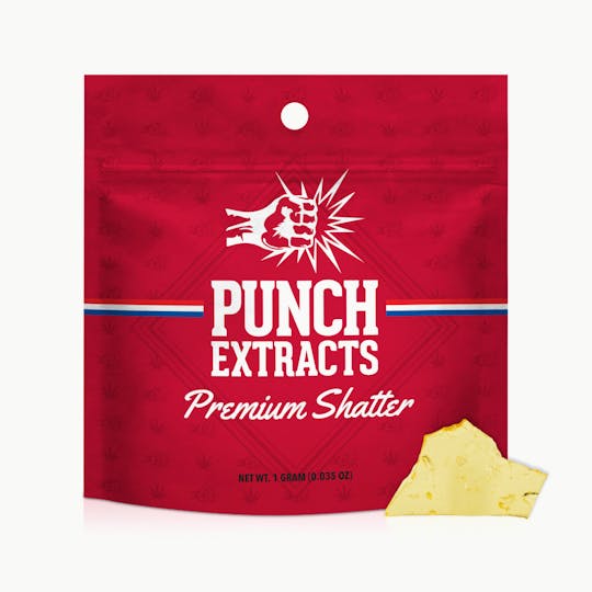 Punch Edibles & Extracts - Kush Rocks BHO Shatter (1g) - 1