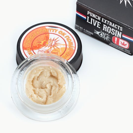 Punch Edibles & Extracts - Dirty Citrus Silver Tier Live Rosin Cold Cure Badder (4g) - 1