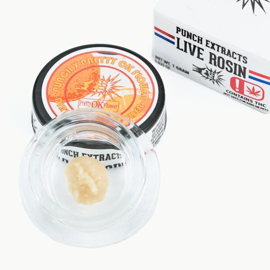 Punch Edibles & Extracts - Dirty Citrus Silver Tier Live Rosin Cold Cure Badder (1g) - 1