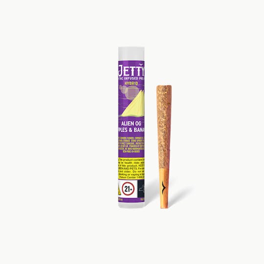 Jetty Extracts - Alien OG x Apples & Bananas High THC Infused Pre-Rolls - 1