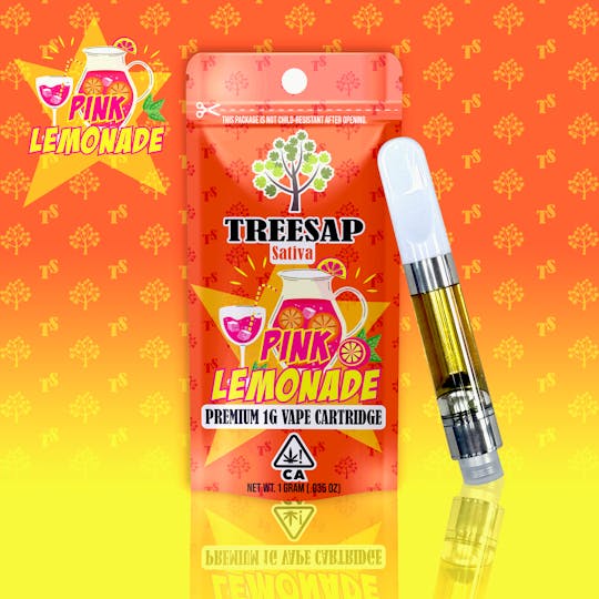 Treesap - CA - Treesap - 1G Distillate Cartridge Pink Lemonade - Sativa - 1