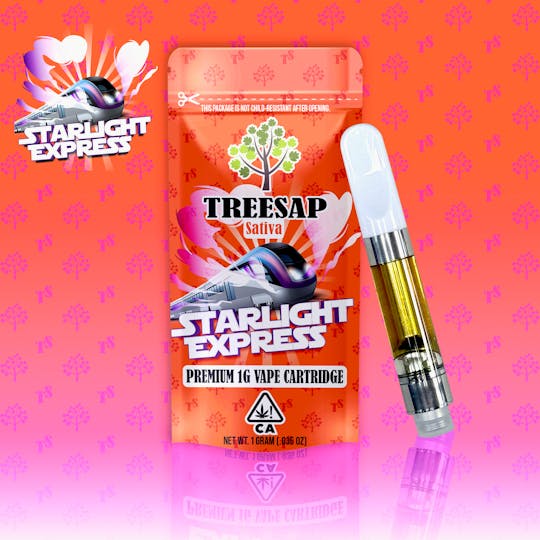 Treesap - CA - Treesap - 1G Distillate Cartridge Starlight Express - Sativa - 1