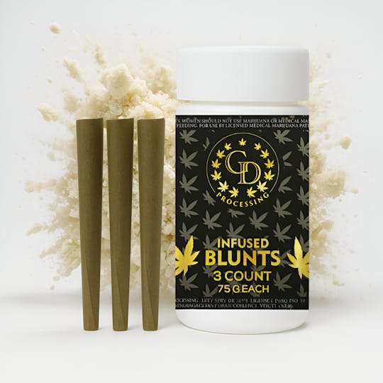 GD CANNABIS PROCESSING - 3PK DURBAN POISON INFUSED BLUNT .75G EA - 1