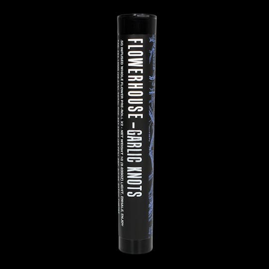 FlowerHouse New York - Garlic Knots 0.5g Infused Preroll 2pk - 1