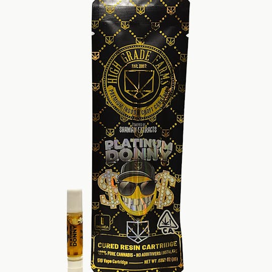 High Grade Farms - 🔥Platinum Donny 1G 510 Cured Resin Cart - 1