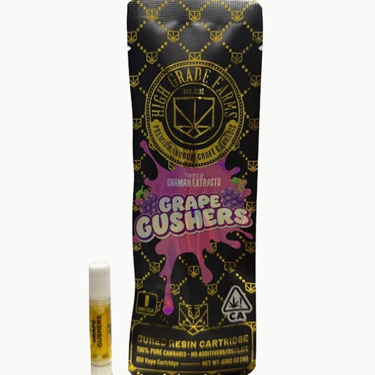 High Grade Farms - 🍇Grape Gushers 1G 510 Cured Resin Cart - 1