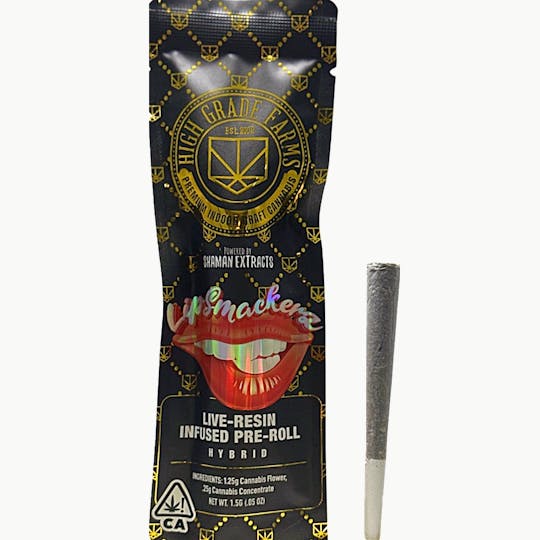 High Grade Farms - 💋 Lip Smackerz 1.5G Live Resin Infused Pre-Roll - 1