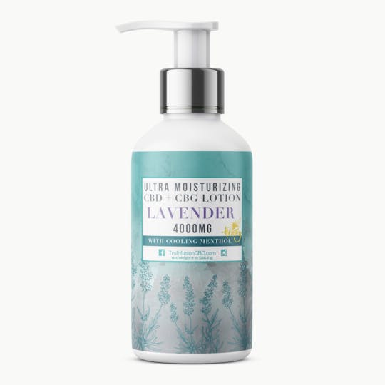 TRU Infusion - TRU Infusion | Menthol Lavender CBD + CBG | Lotion | 4000mg - 1
