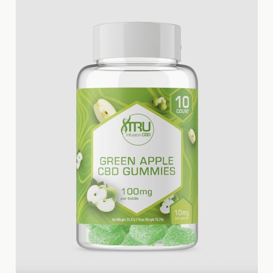 TRU Infusion - TRU Infusion | CBD Green Apple | Gummies | 100MG - 1