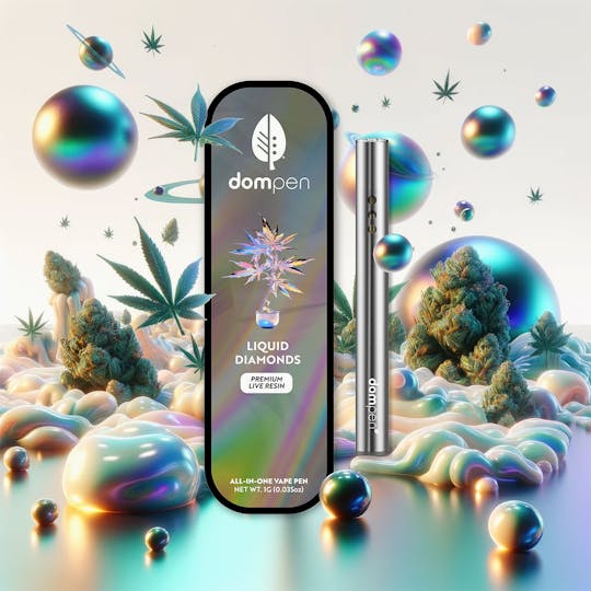 dompen™ & Koa - dompen™ Cherry Gas - Liquid Diamonds - 1G Disposable - 1