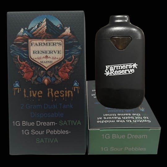 Farmers Reserve - 2 Gram Flavor Switch Pod-1G-Blue Dream + 1G-Sour Pebbles - 1