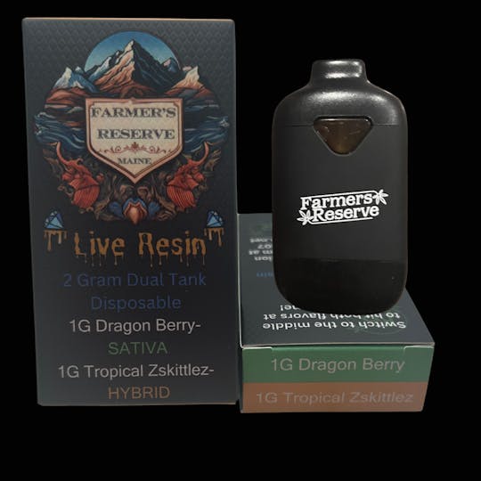 Farmers Reserve - 2 Gram Flavor Switch Pod-1G-Dragon Berry + 1G-Tropical Zskittlez - 1