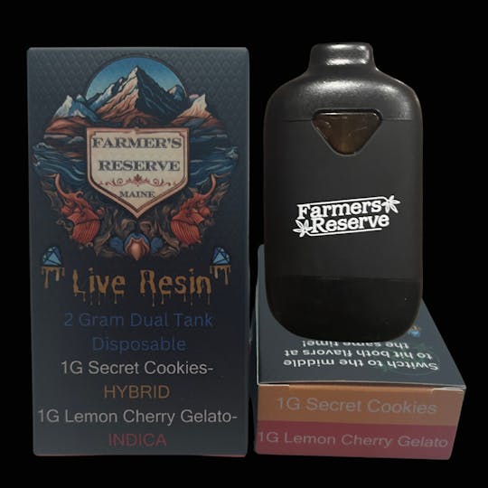 Farmers Reserve - 2 Gram Flavor Switch Pod-1G-Secret Cookies + 1G-Lemon Cherry Gelato - 1