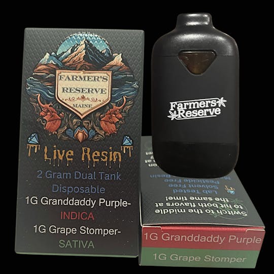 Farmers Reserve - 2 Gram Flavor Switch Pod-1G-Grandaddy Purple + 1G-Grape Stomper - 1