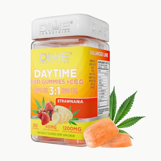 Dime Industries - Strawnana Daytime Hemp CBD Gummies + CBN - 1