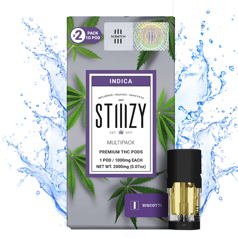STIIIZY - Biscotti 1g Pod 2Pack