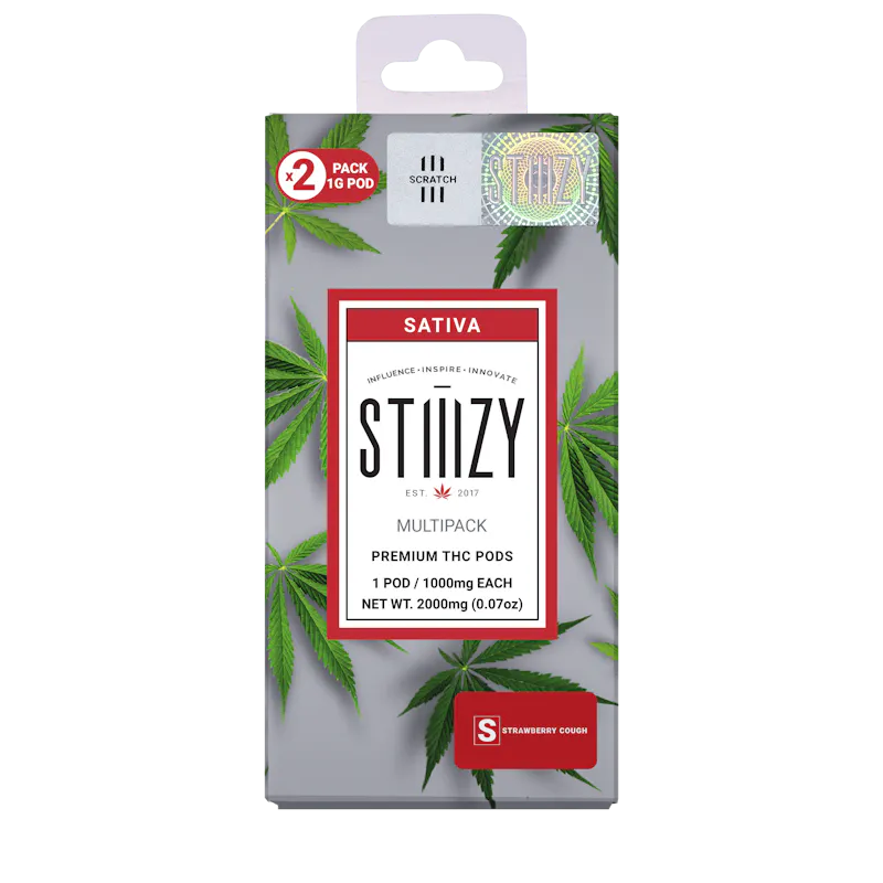 STIIIZY - Strawberry Cough - 1G Pod 2Pack pod