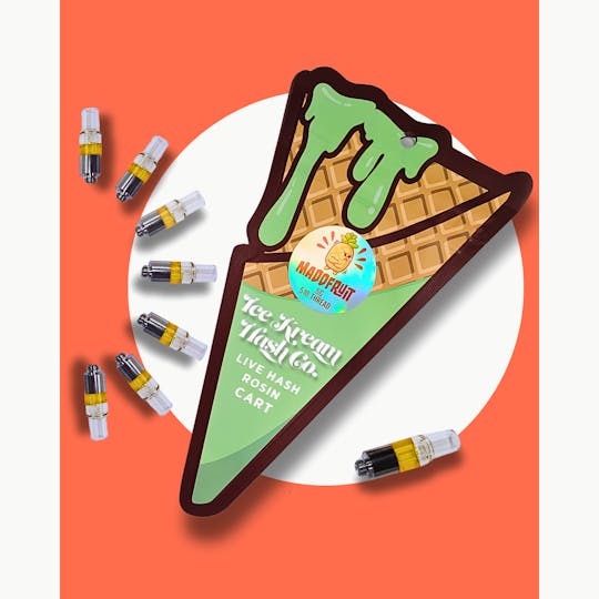 Ice Kream Hash Co. - IKHCO x TrueOrganics | MaddFruit | Live Rosin Vape Cart | .5g - 1